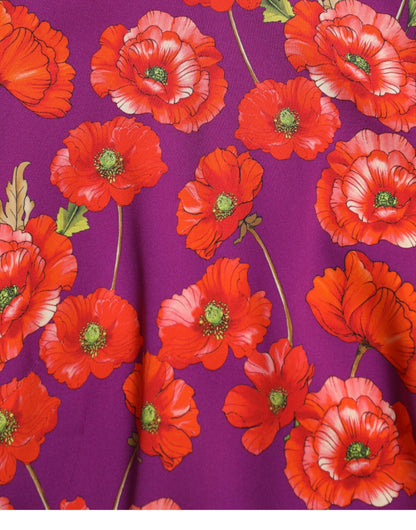 Dolce & Gabbana jurk met bloemenprint en papavermotief in verschillende kleuren