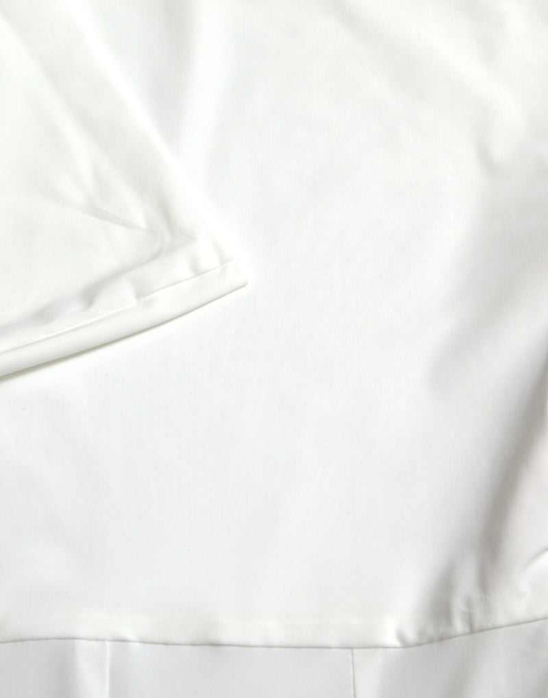Dolce & Gabbana White Strapless Bodycon Jumpsuit Dress