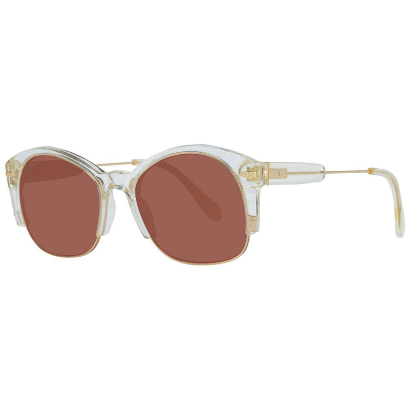 Serengeti Gold Unisex Polarized Round Frame Sunglasses