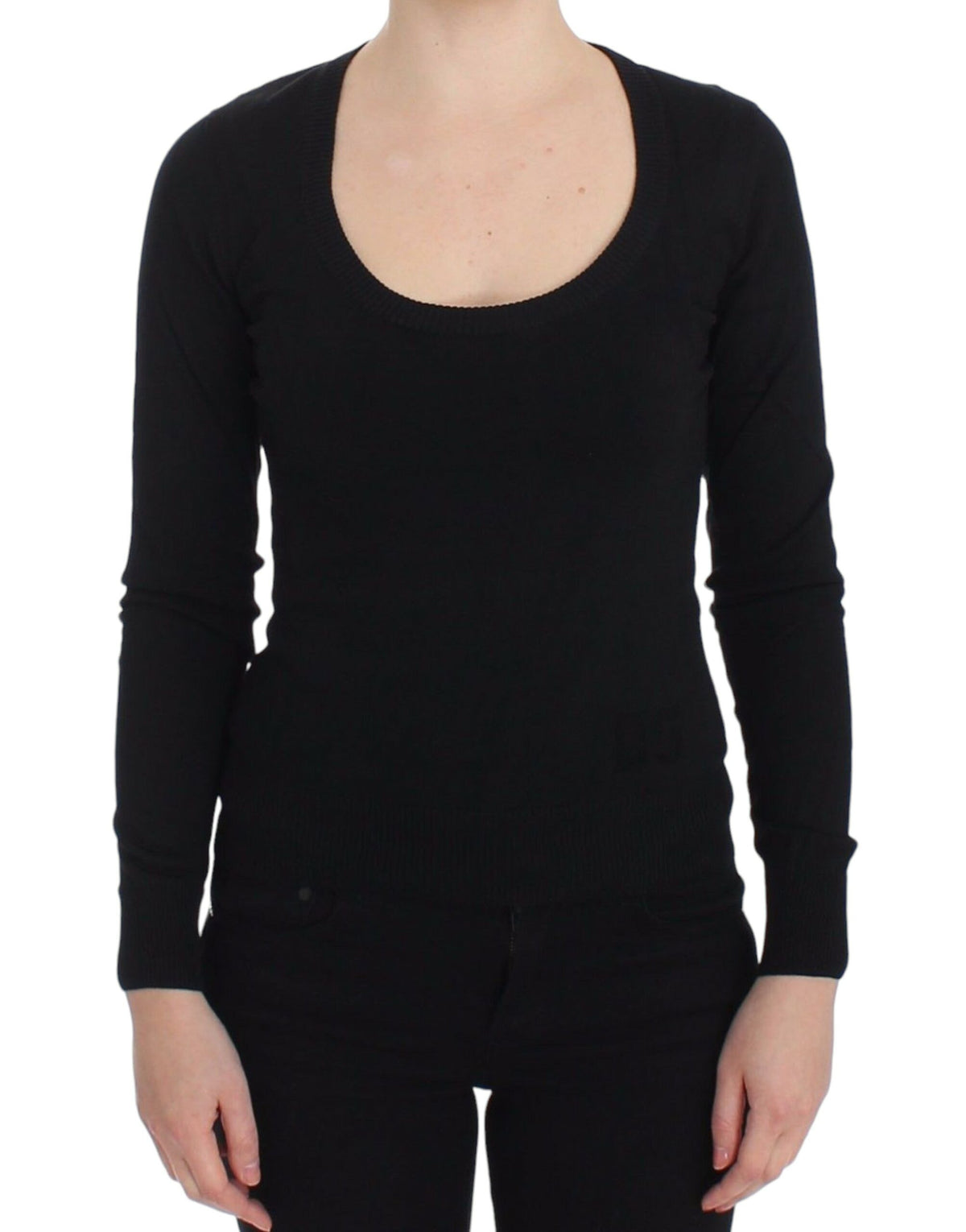Pull en cachemire noir à col rond de Dolce &amp; Gabbana