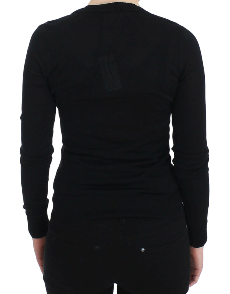Pull en cachemire noir à col rond de Dolce &amp; Gabbana
