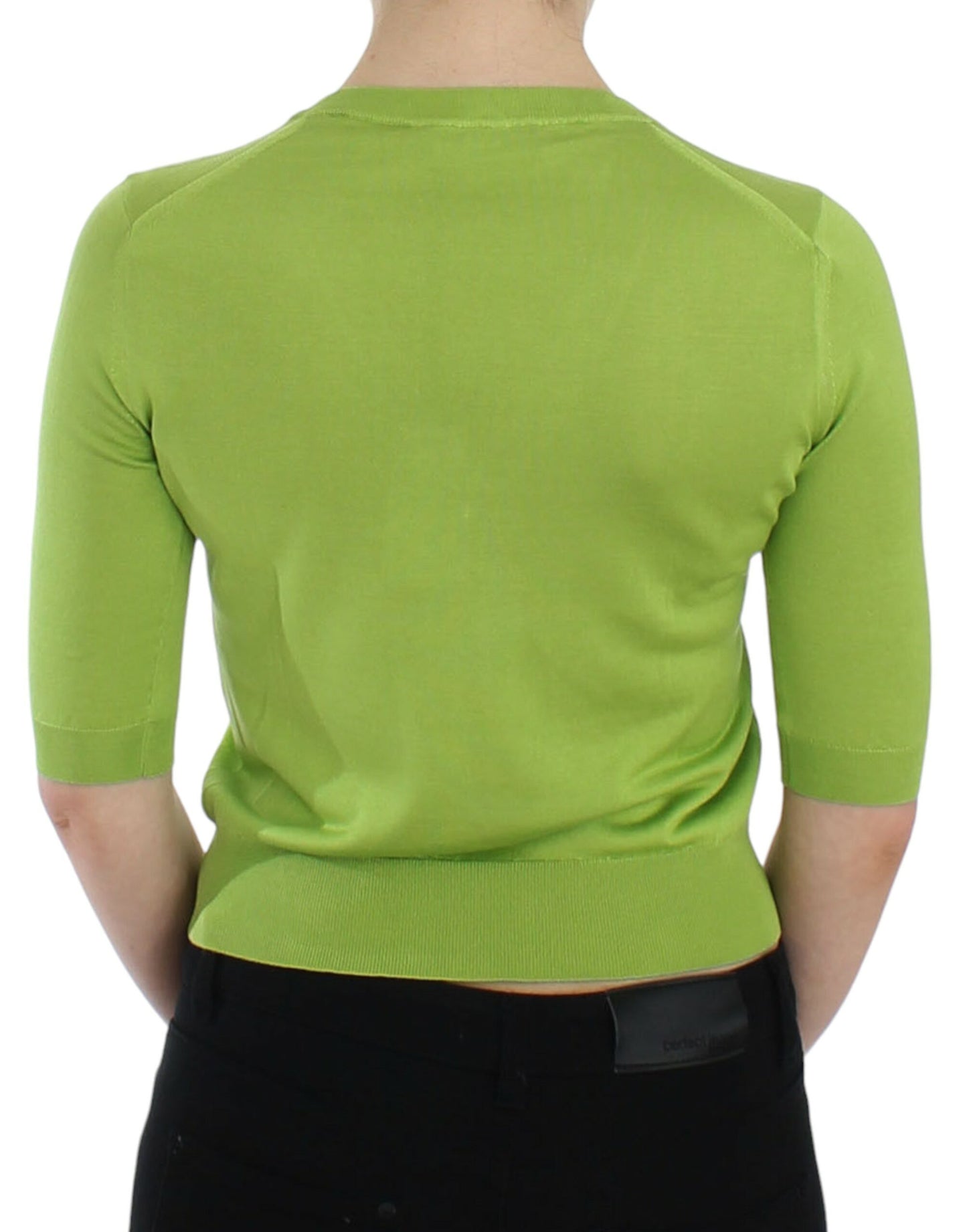 Dolce & Gabbana Groene V-hals Trui van Wol