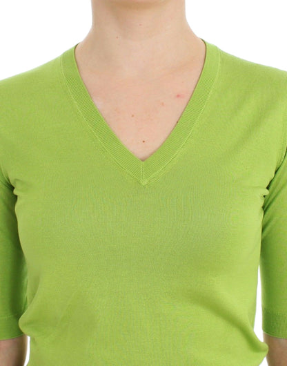 Dolce & Gabbana Groene V-hals Trui van Wol