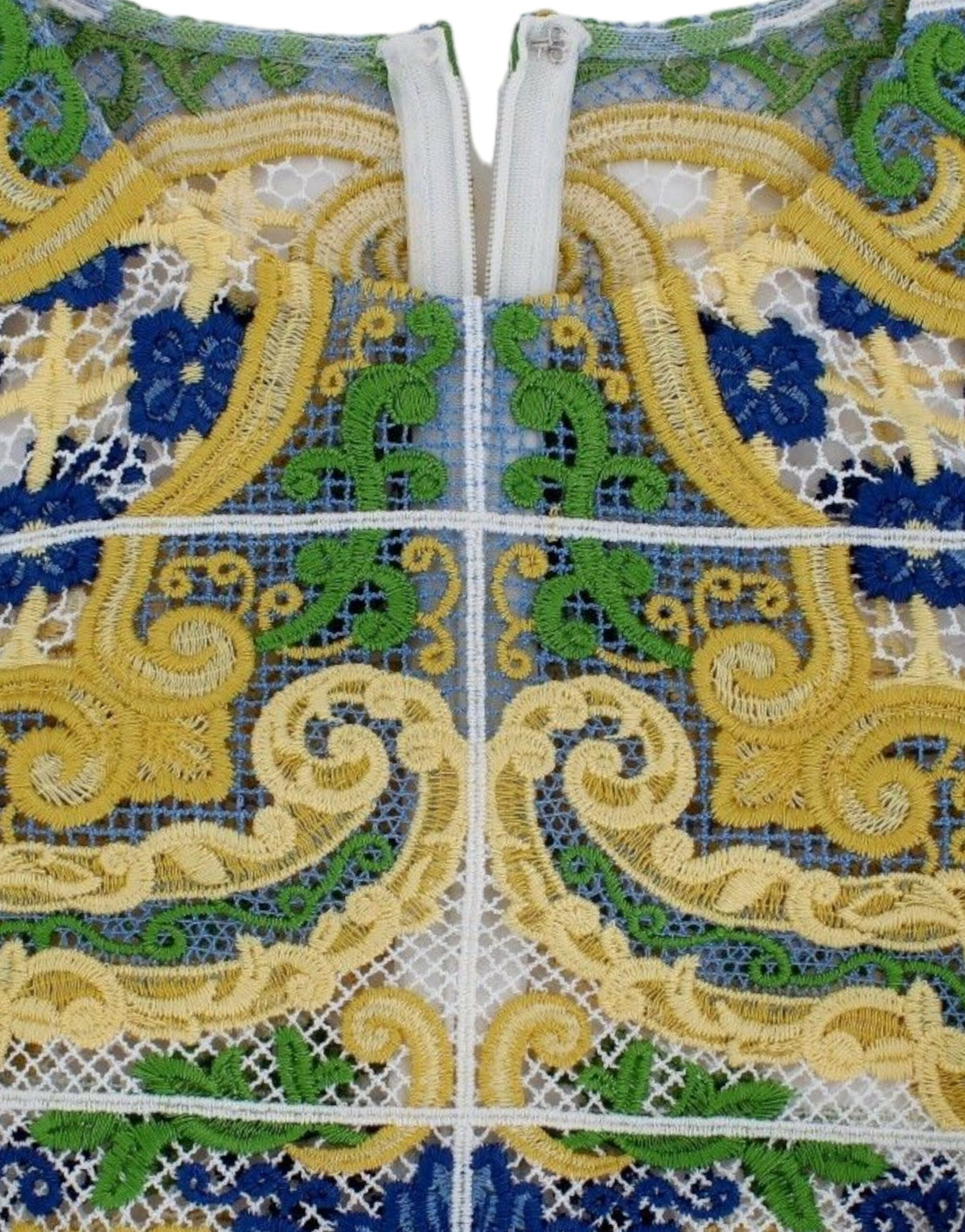 Pull brodé multicolore Majolica de Dolce &amp; Gabbana