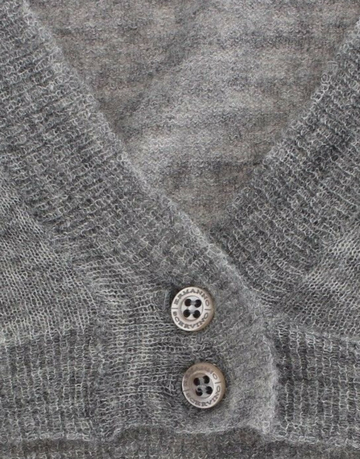 Ermanno Scervino Lingerie gebreide grijze bolero-sweatercardigan