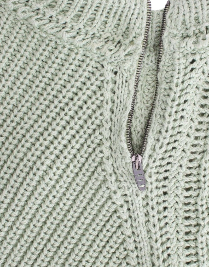 Pull en tricot court vert d'Ermanno Scervino