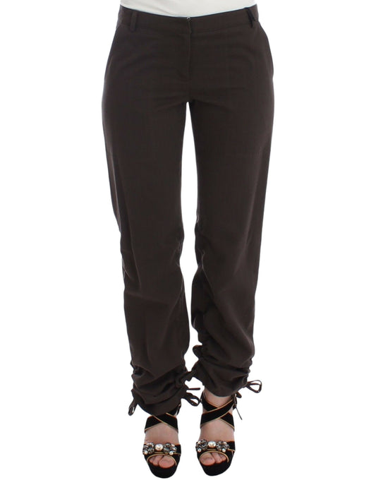 Ermanno Scervino Bruine Chino's, Casual Broek, Khaki