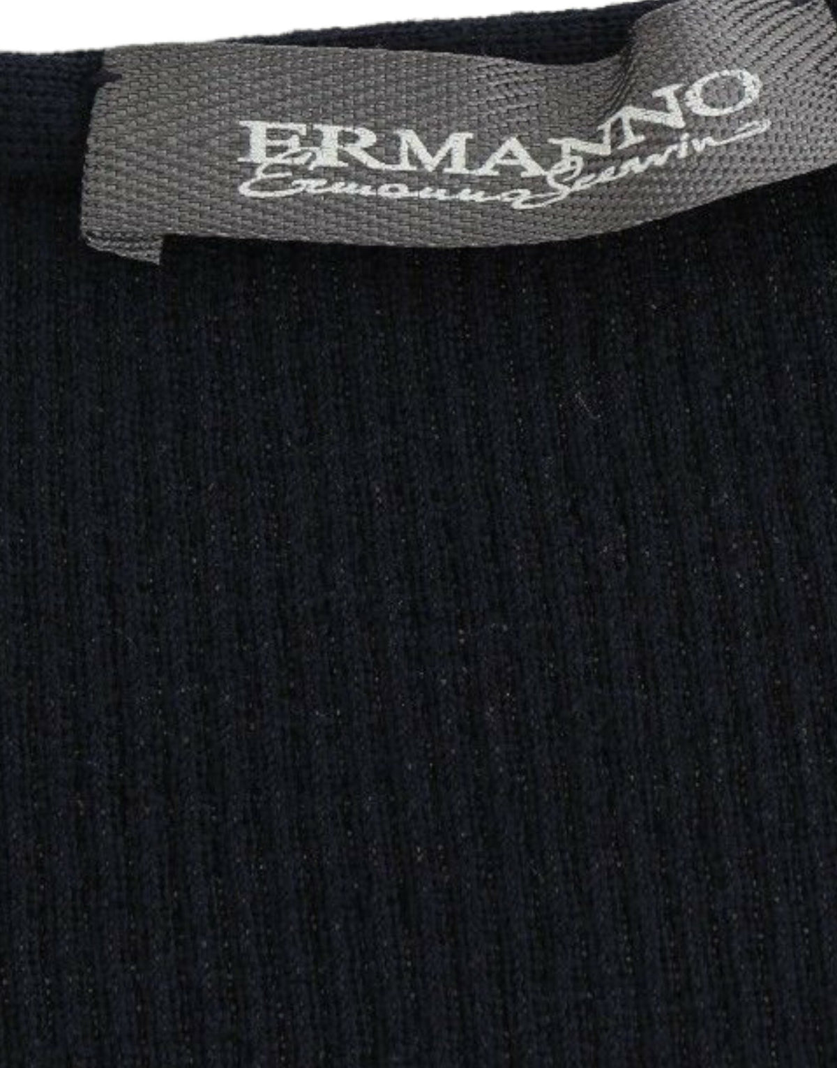 Pull en laine extensible bleu à maille d'Ermanno Scervino