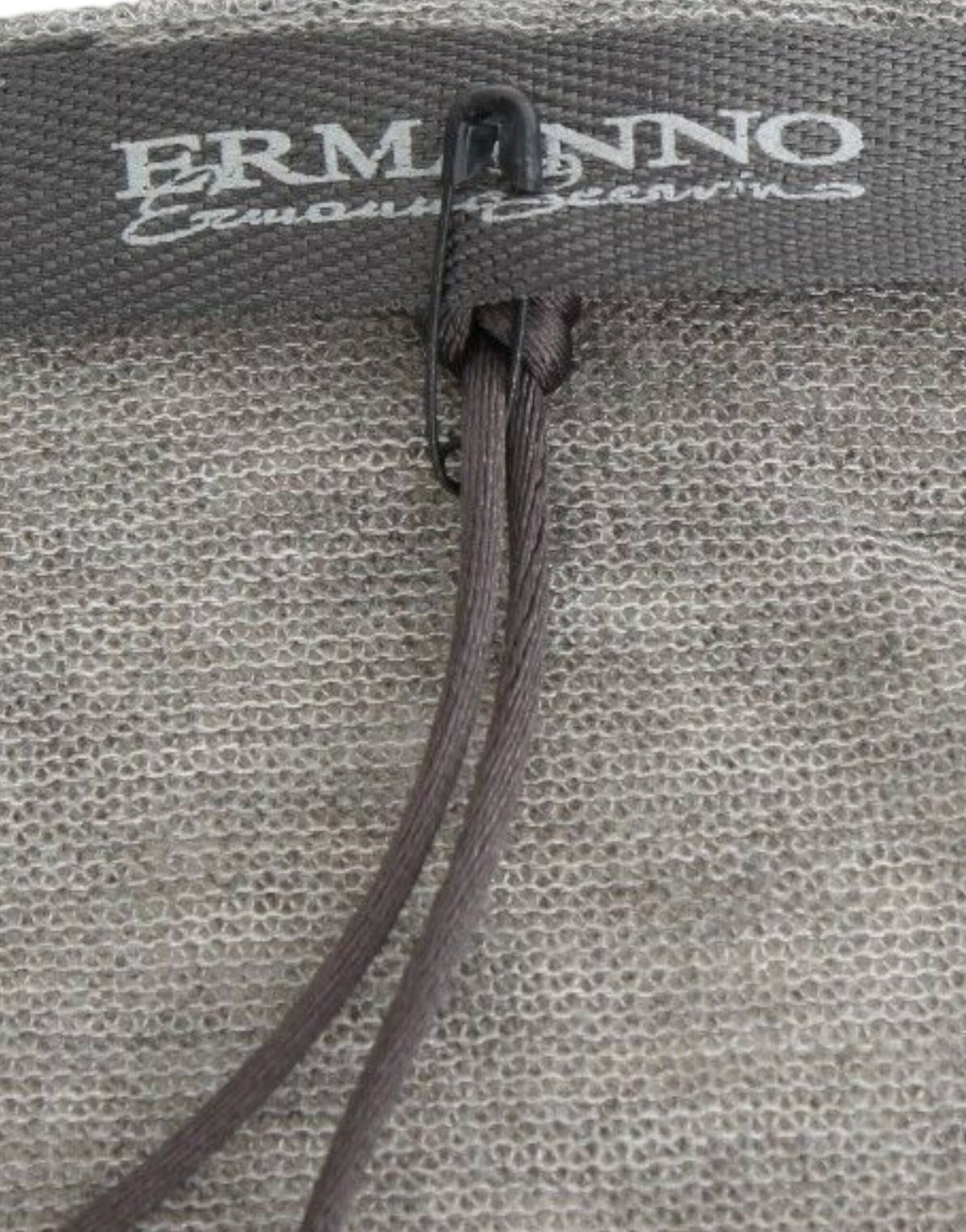 Pull en laine mélangée extensible à manches longues gris d'Ermanno Scervino