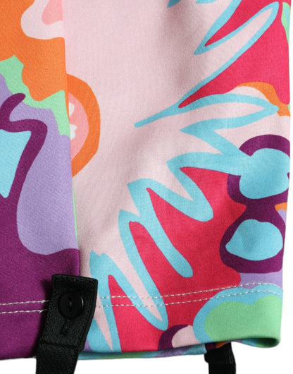 Dolce & Gabbana multicolor bloemenprint leggings met hoge taille