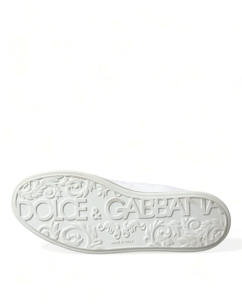 Dolce & Gabbana White Saint Tropez High Top Sneakers for Men