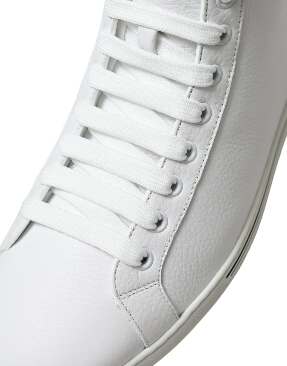 Dolce & Gabbana White Saint Tropez High Top Sneakers for Men