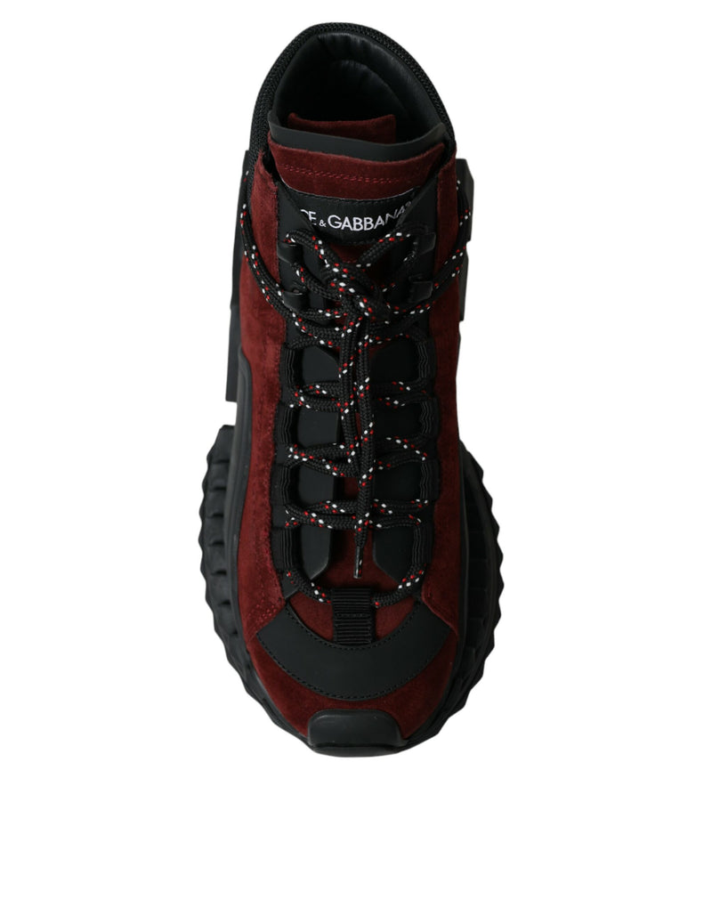 Dolce & Gabbana Burgundy Super King High Top Sneakers for Men