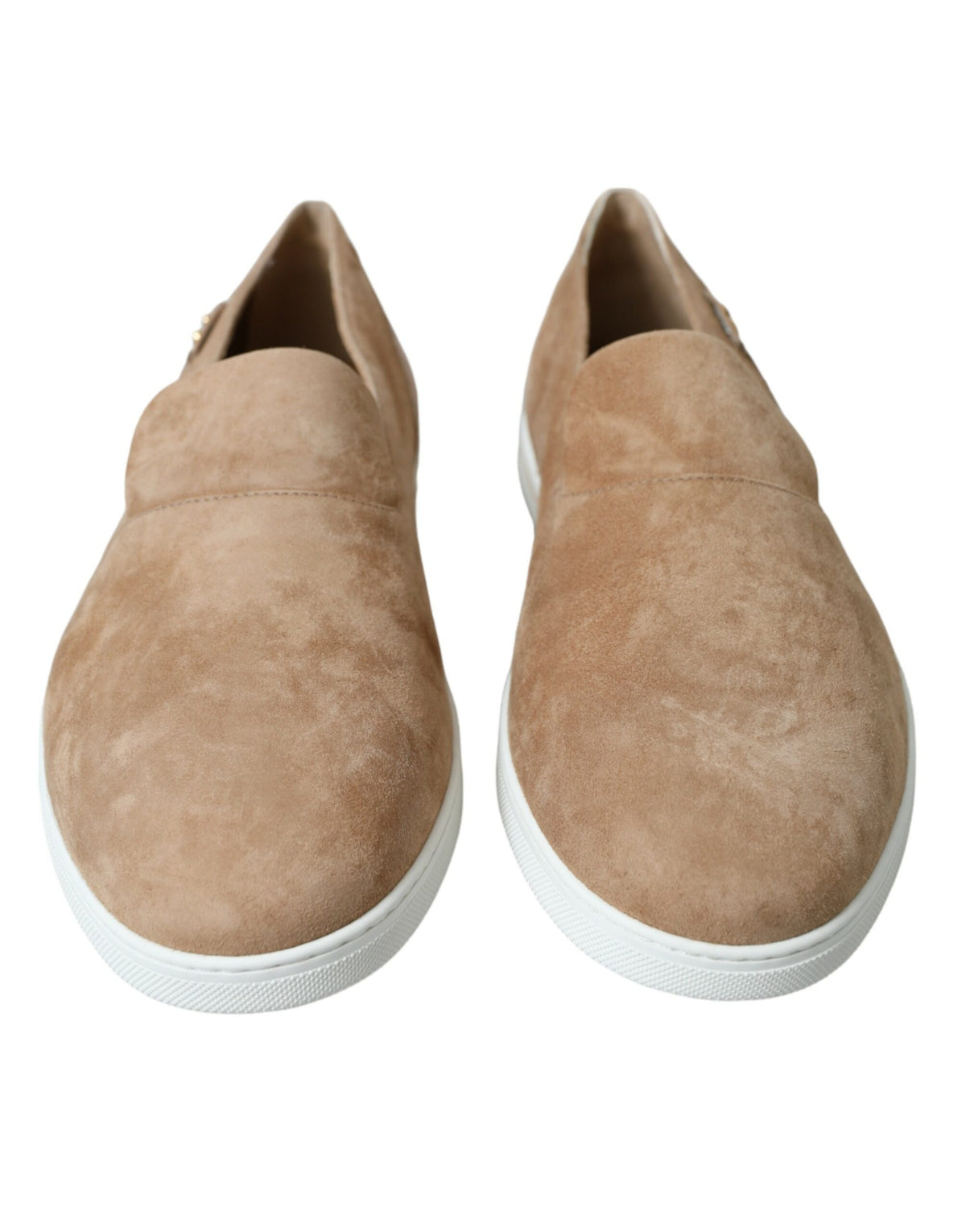 Dolce & Gabbana Beige Suede Caiman Men Loafers
