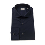 Bagutta Blue Cotton Men's Slim Fit Shirt