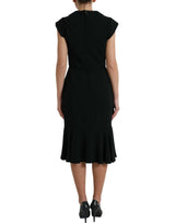 Robe sans manches Dolce & Gabbana en cady noir