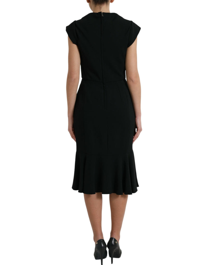 Robe sans manches Dolce & Gabbana en cady noir