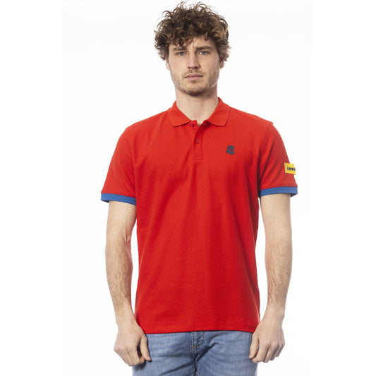 Polo homme en coton rouge Invicta