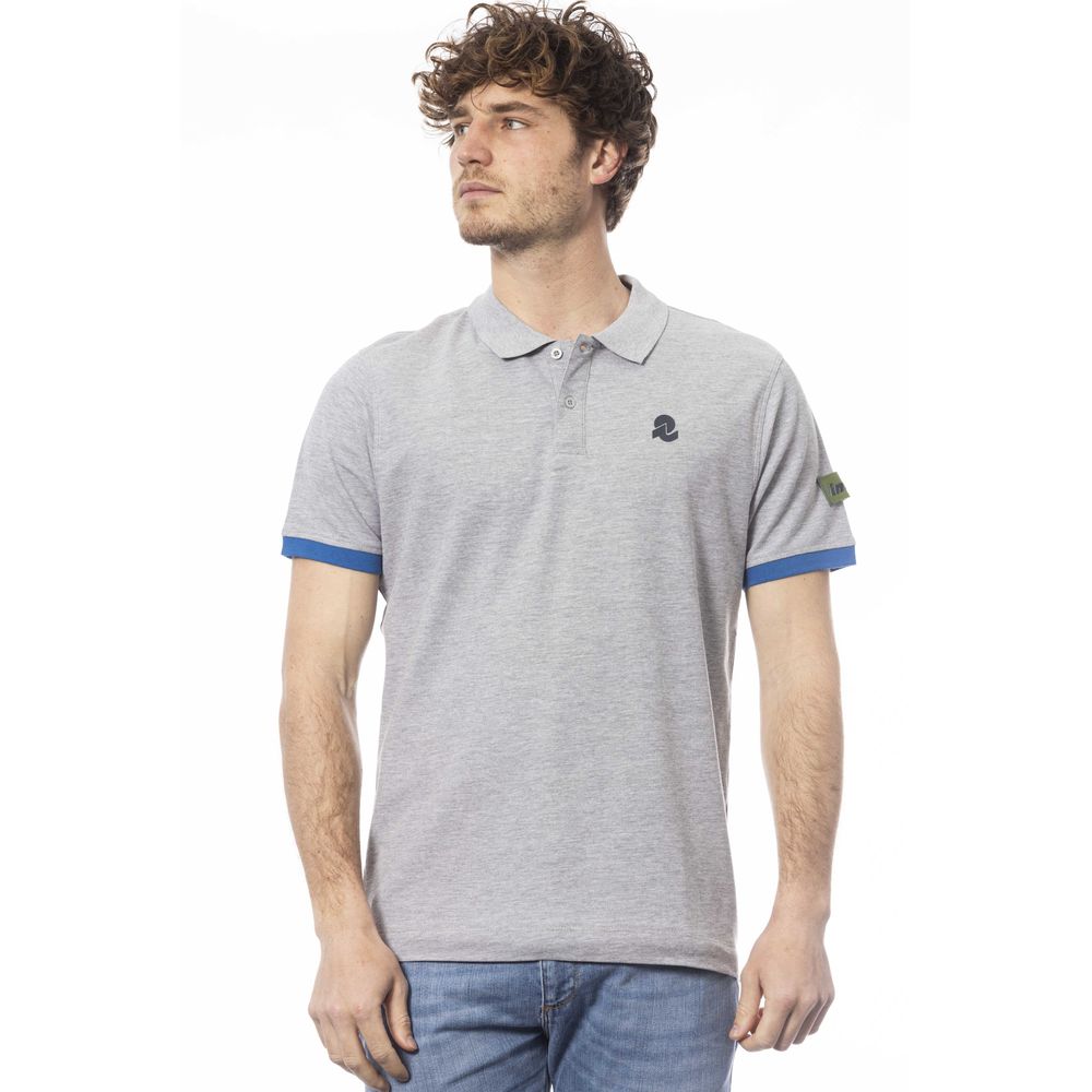 Polo homme en coton gris Invicta