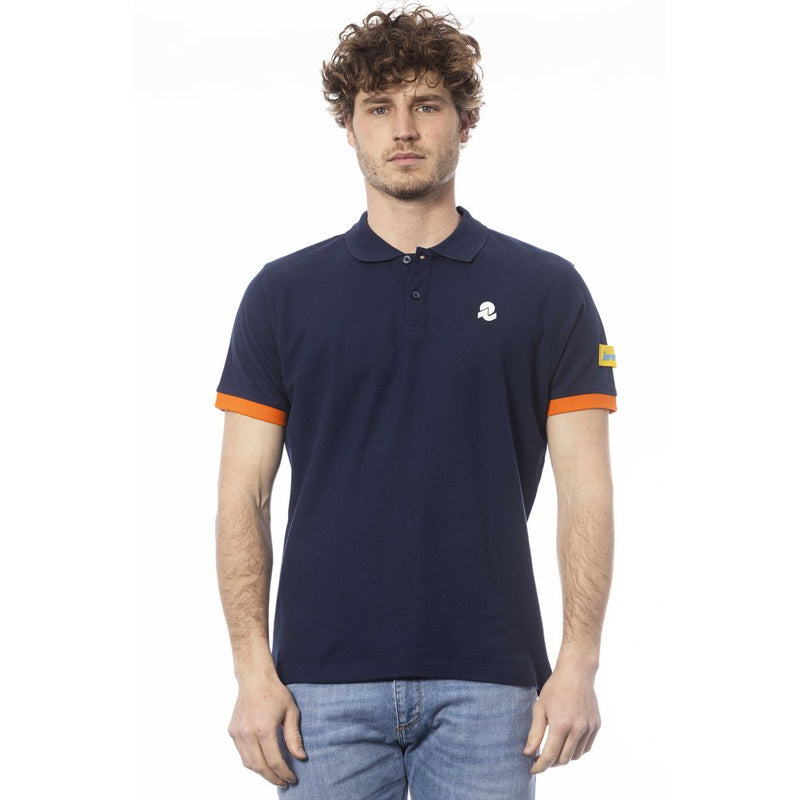 Invicta blauw katoenen heren polo shirt
