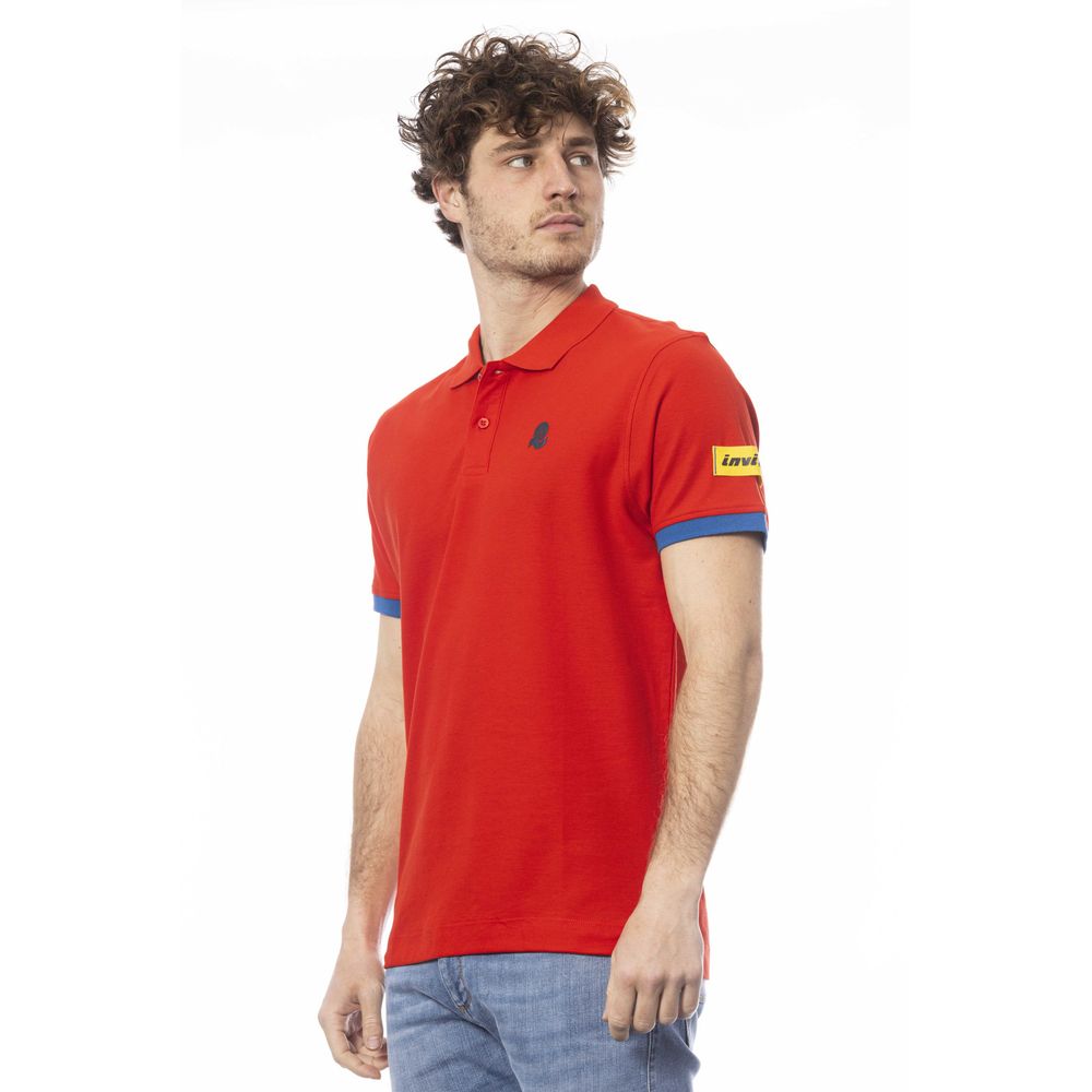 Polo homme en coton rouge Invicta