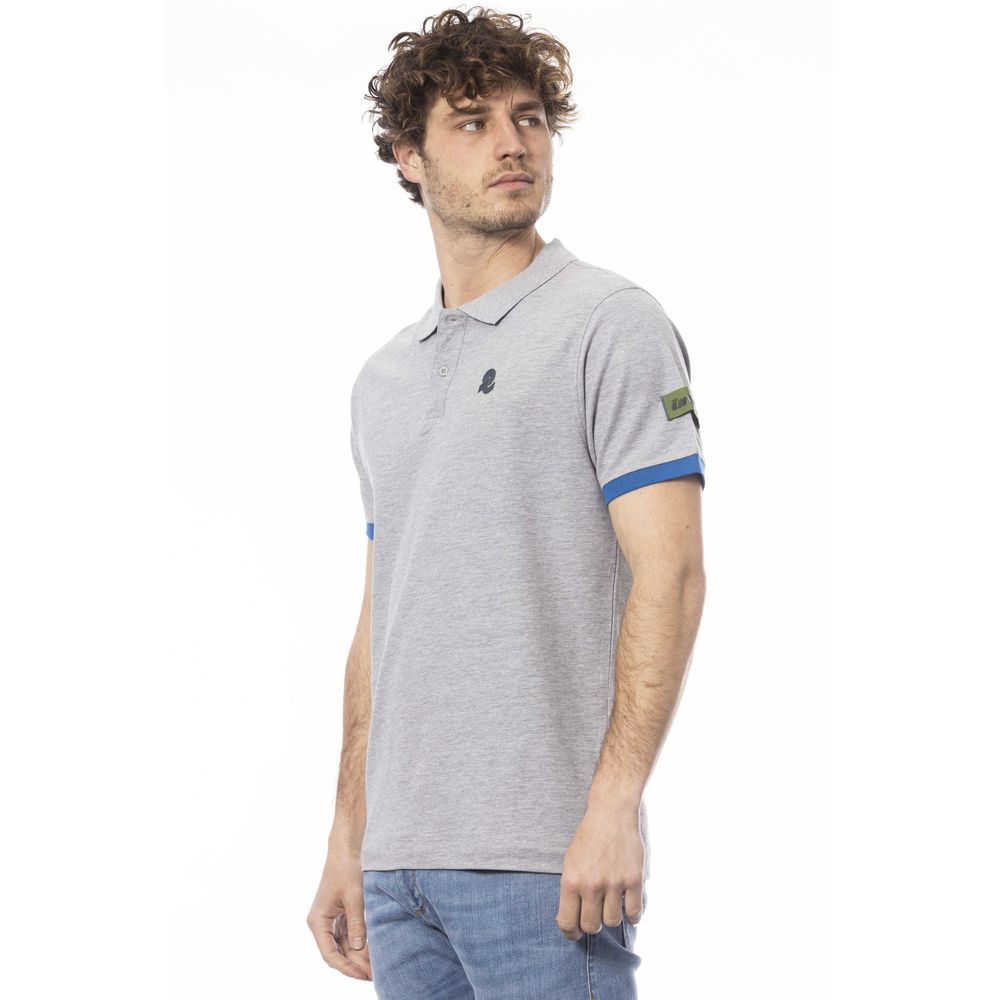 Polo homme en coton gris Invicta