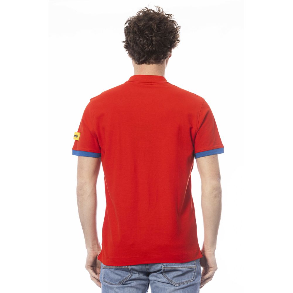 Polo homme en coton rouge Invicta