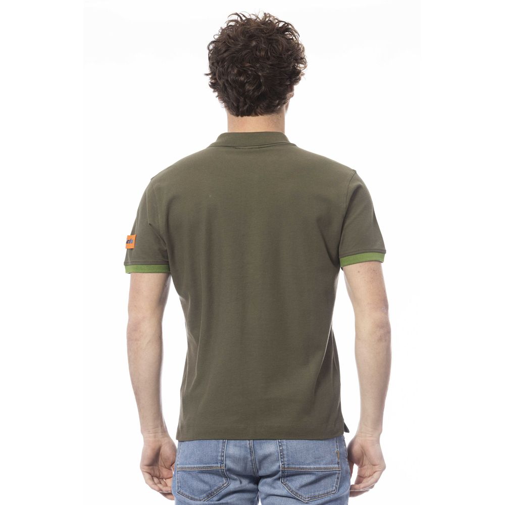 Polo homme en coton vert Invicta