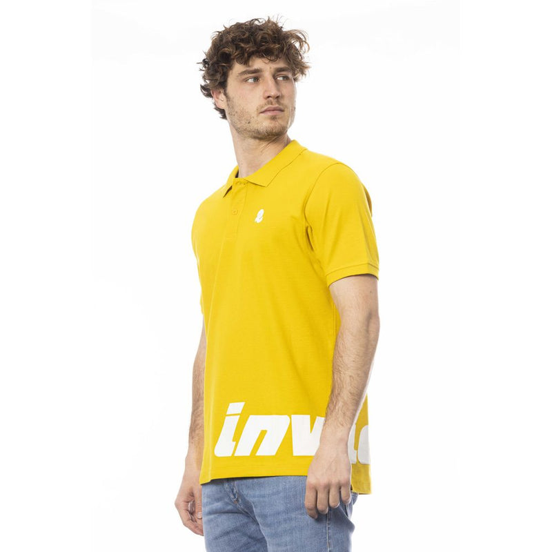 Polo homme en coton jaune Invicta
