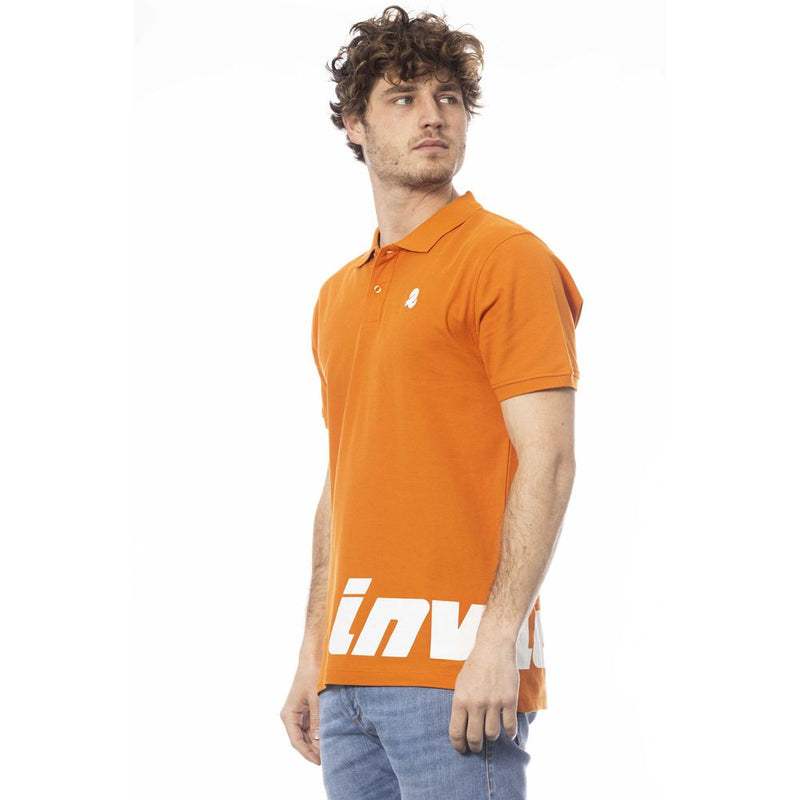 Polo homme en coton orange Invicta