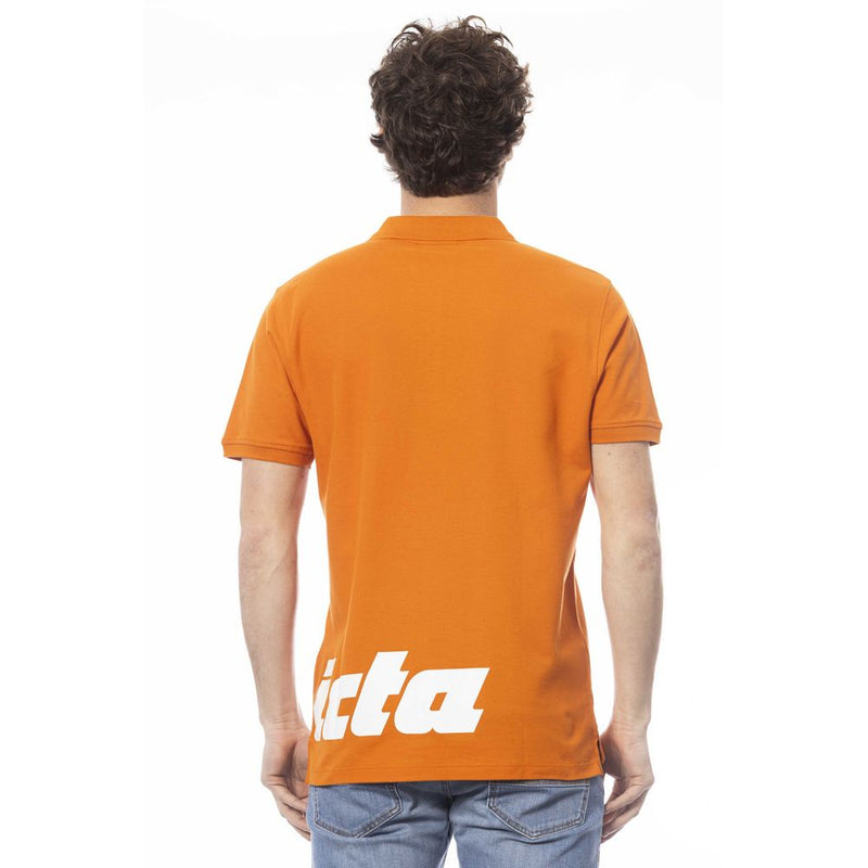Polo homme en coton orange Invicta