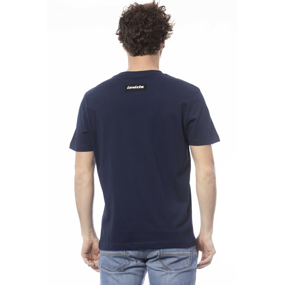 T-shirt homme en coton bleu Invicta