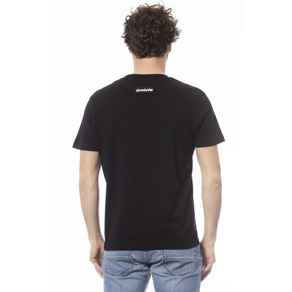 T-shirt homme en coton noir Invicta