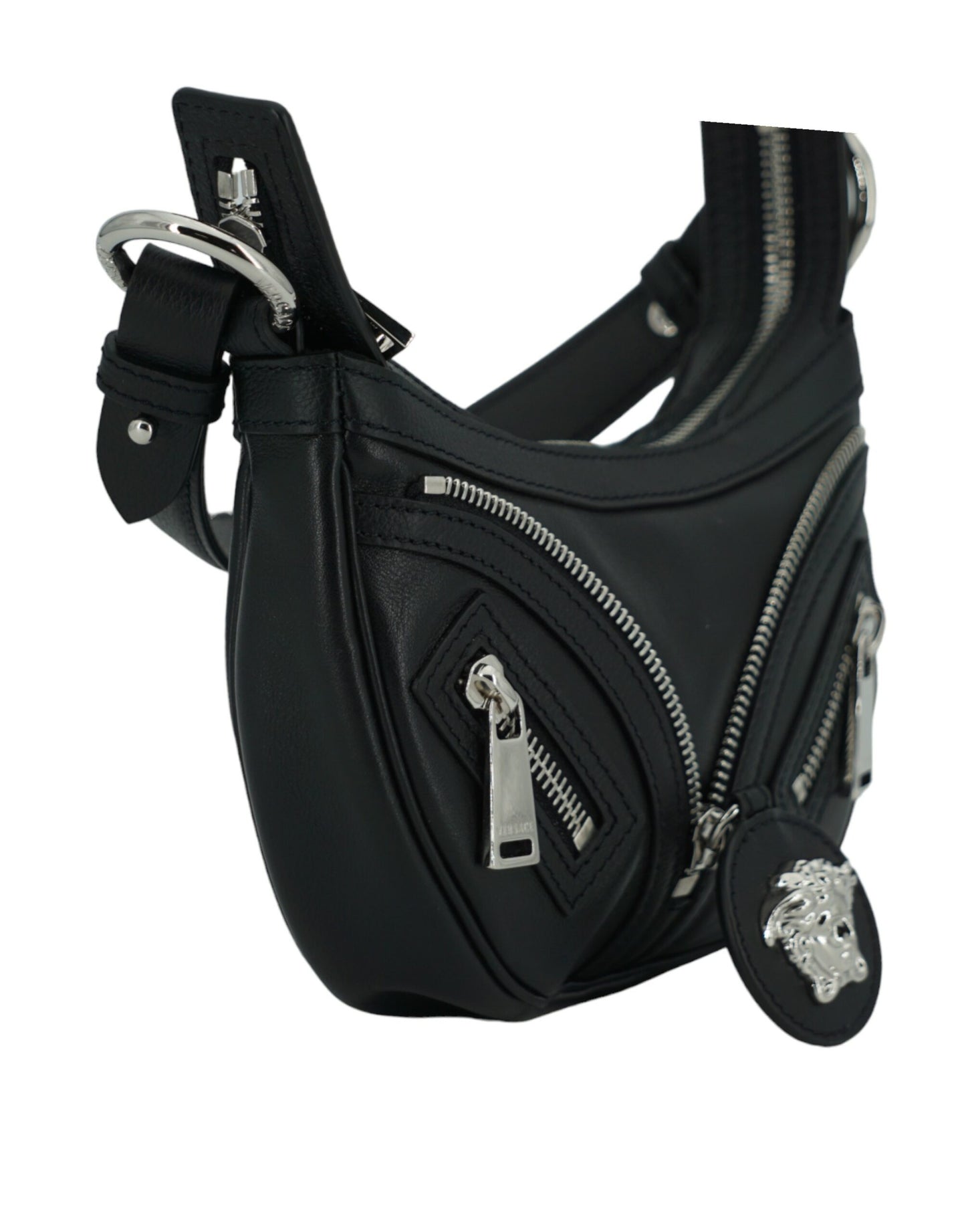 Mini sac à bandoulière Versace noir élégant