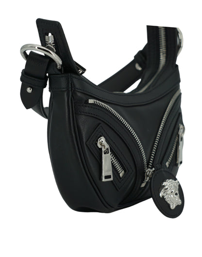 Mini sac à bandoulière Versace noir élégant