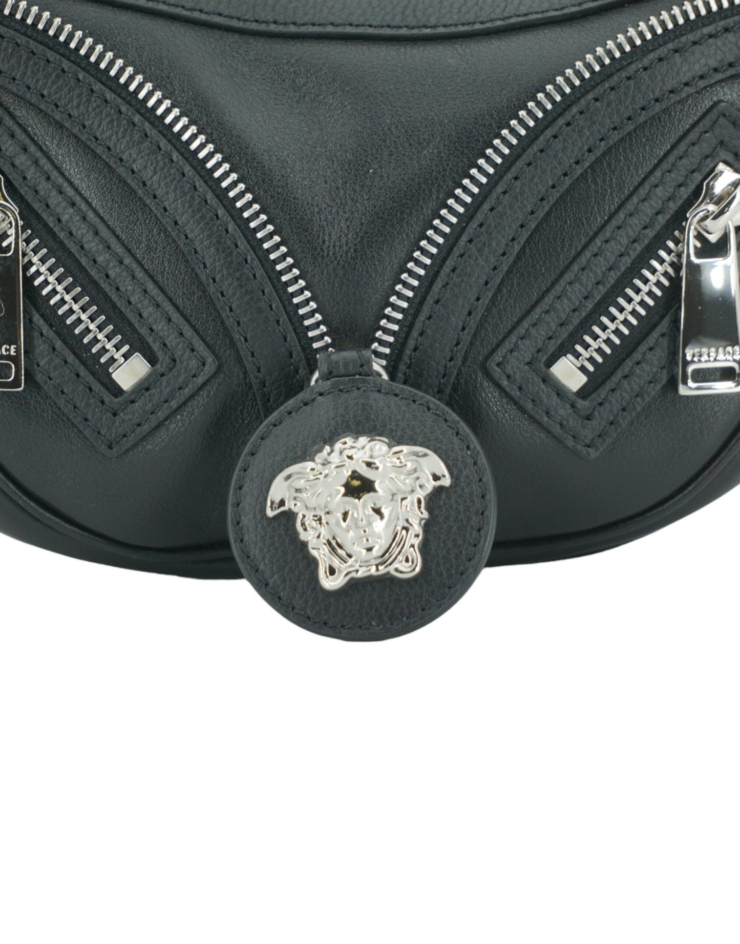 Mini sac à bandoulière Versace noir élégant