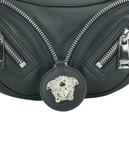 Mini sac à bandoulière Versace noir élégant