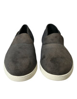 Dolce & Gabbana Blue Suede Caiman Men Loafers