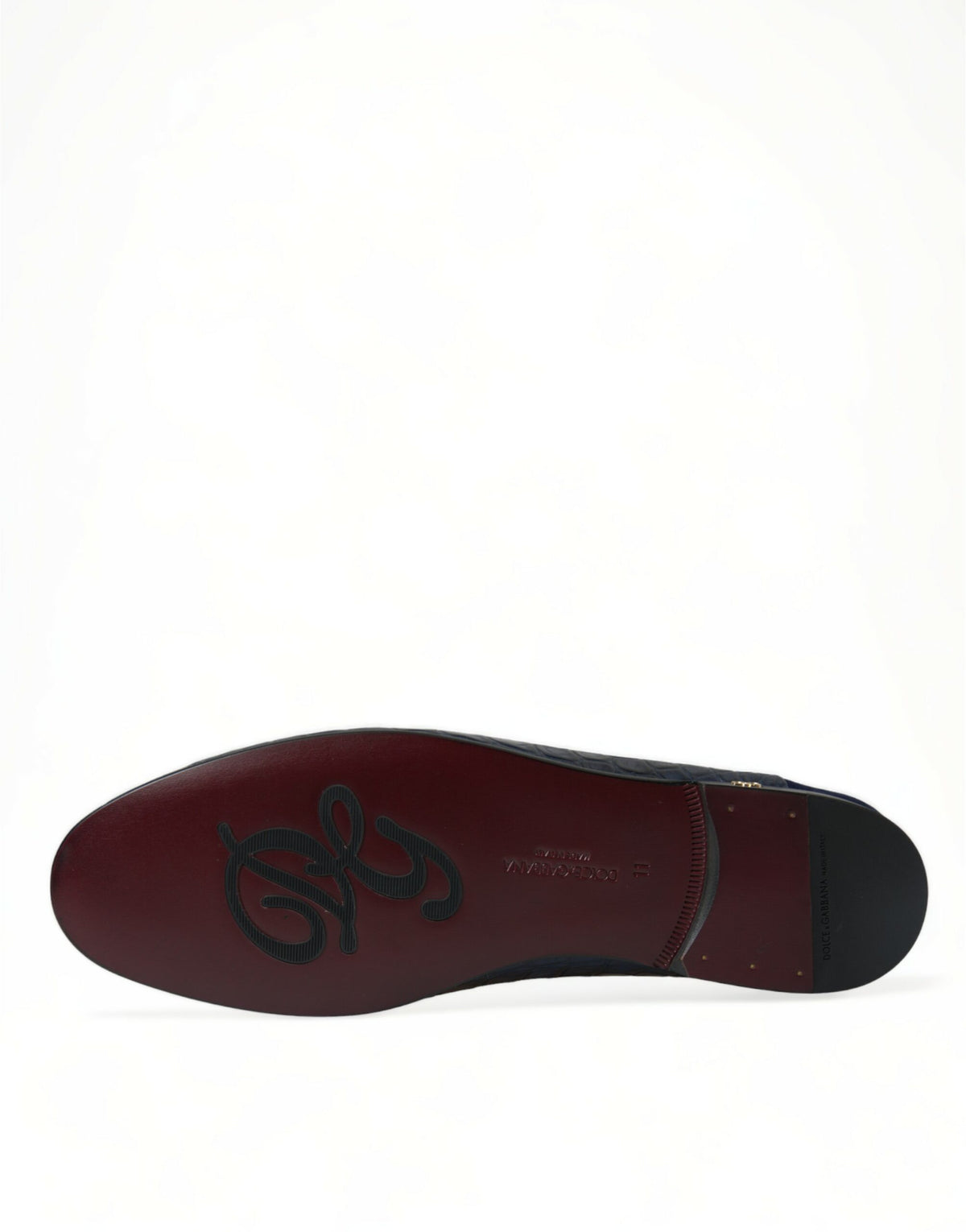 Dolce & Gabbana Blue Crocodile Leather Loafers Slip-On Shoes