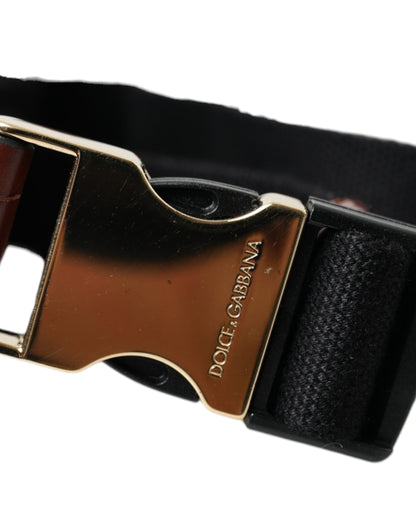 Dolce &amp; Gabbana Bruin Alligatorleren Airpods Hoesje Munten Portemonnee