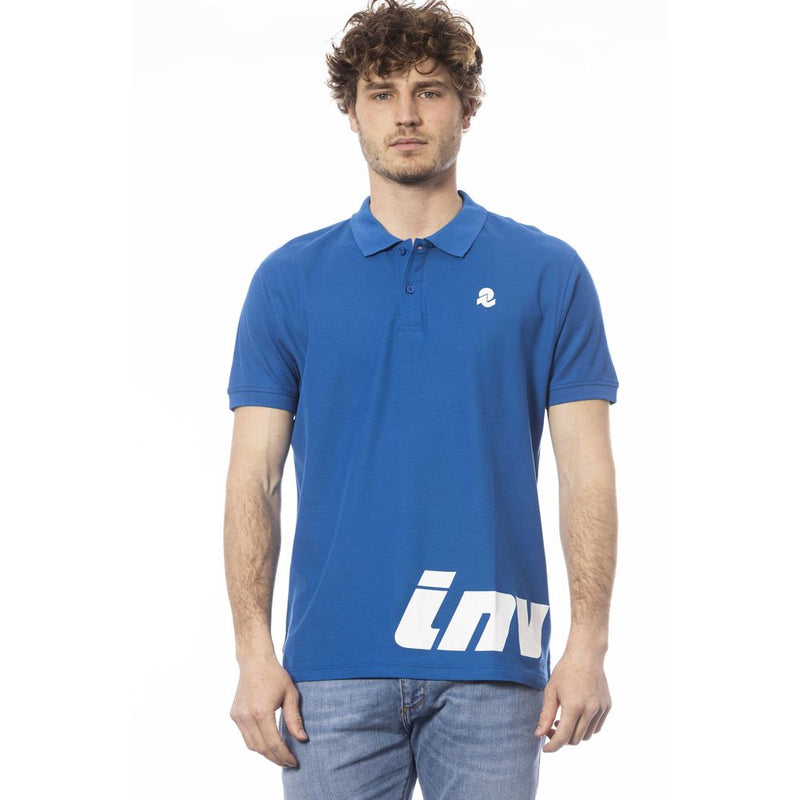 Polo homme en coton bleu Invicta