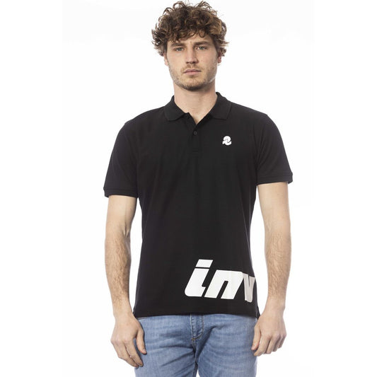Polo homme en coton noir Invicta