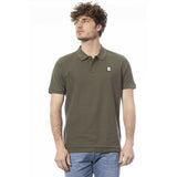 Polo homme en coton vert Invicta