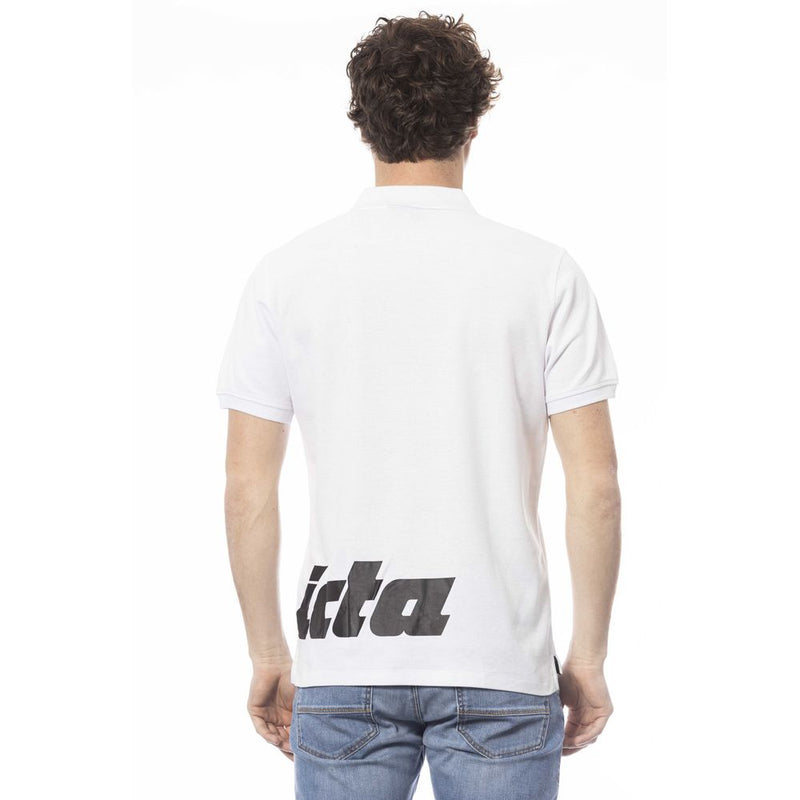Invicta wit katoenen heren polo shirt