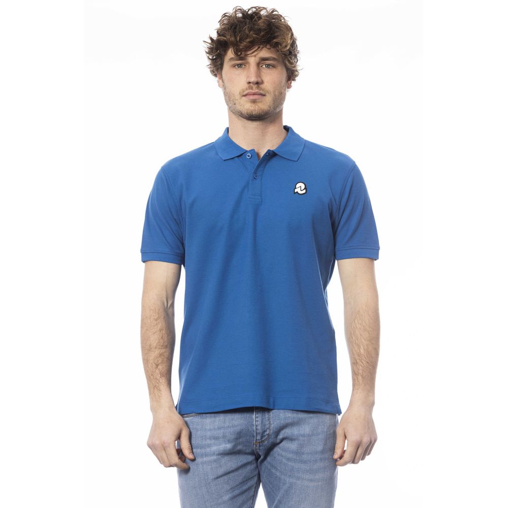 Polo homme en coton bleu Invicta