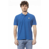 Polo homme en coton bleu Invicta