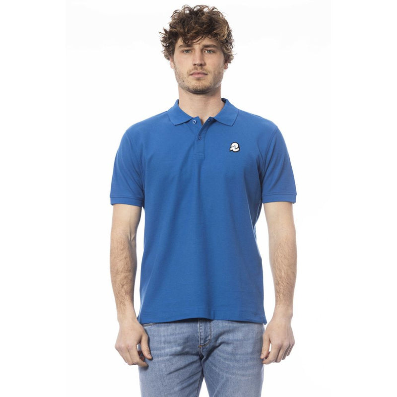 Polo homme en coton bleu Invicta