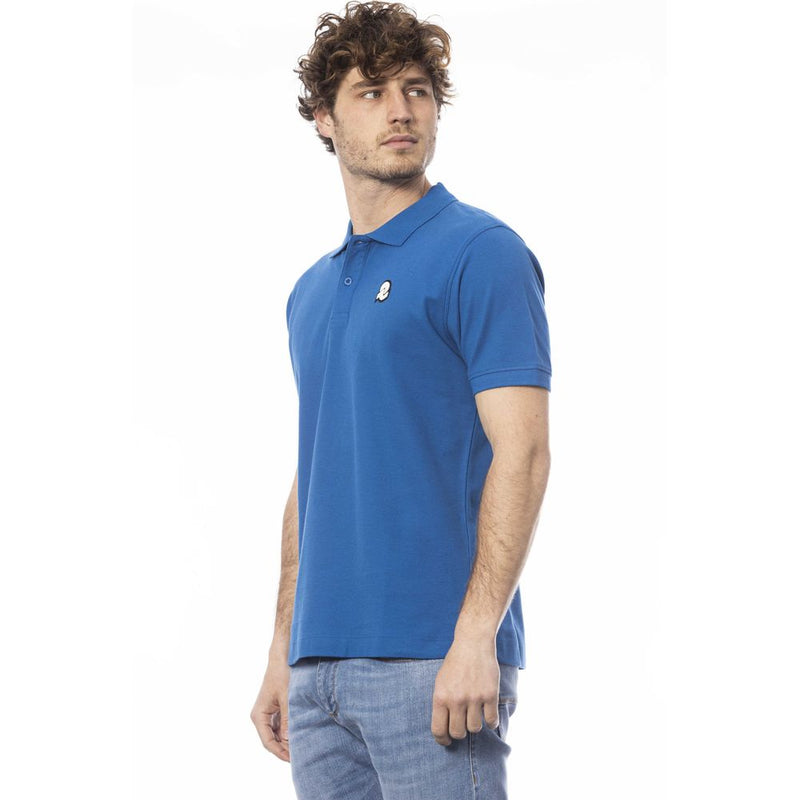 Polo homme en coton bleu Invicta