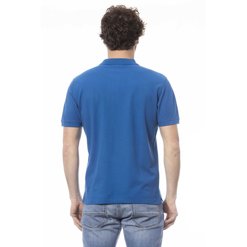 Polo homme en coton bleu Invicta