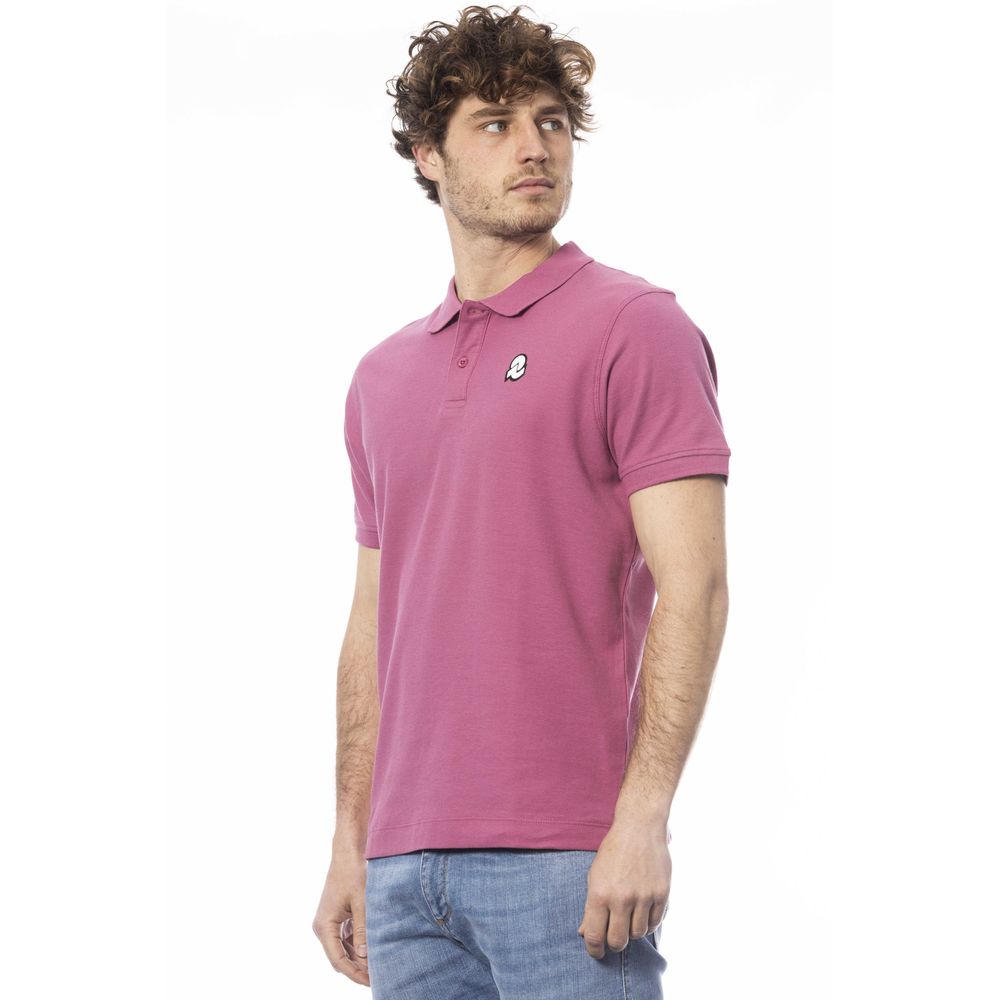 Polo homme en coton violet Invicta